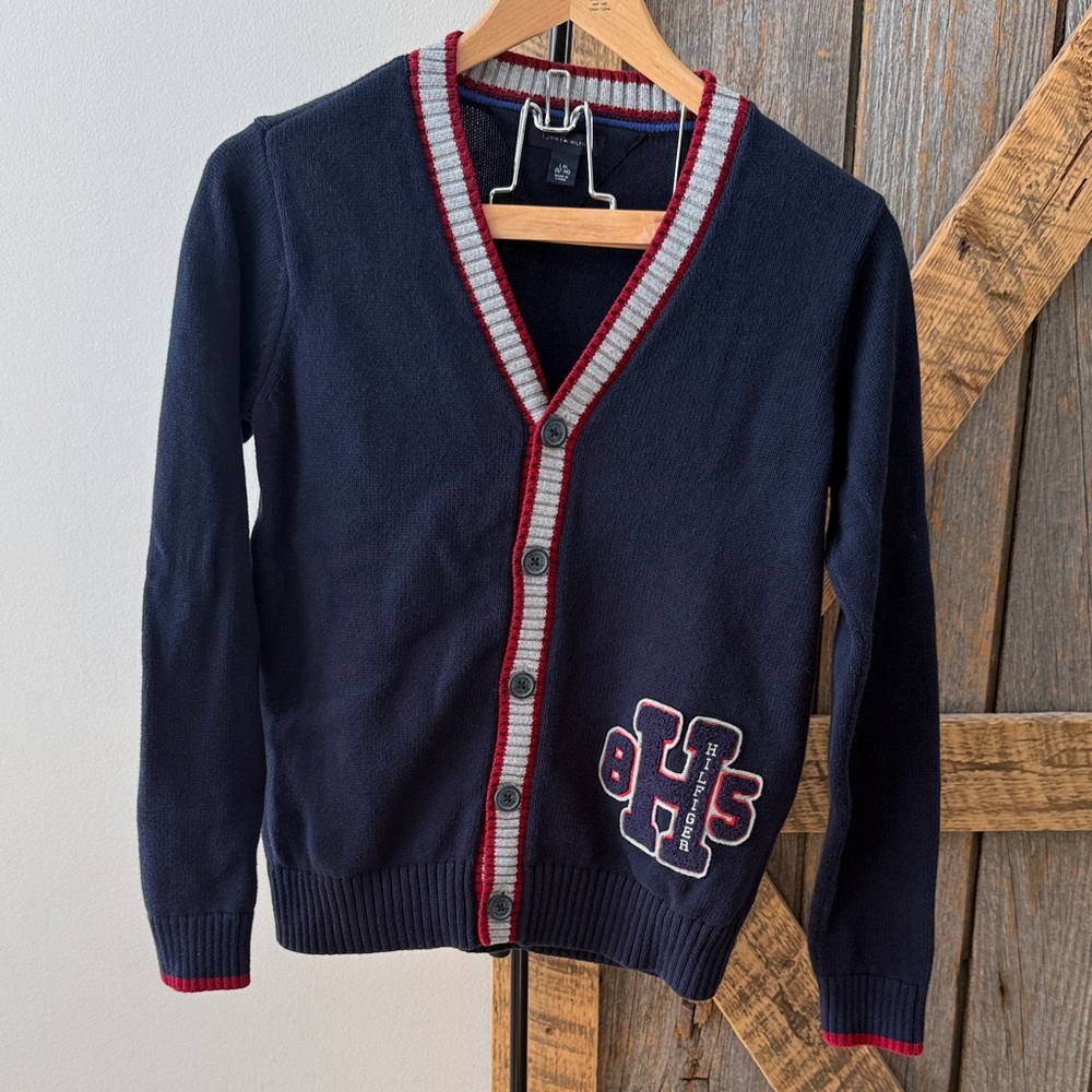 Tommy HIlfiger boys Vasity-style cardigan-Size 12-14 y